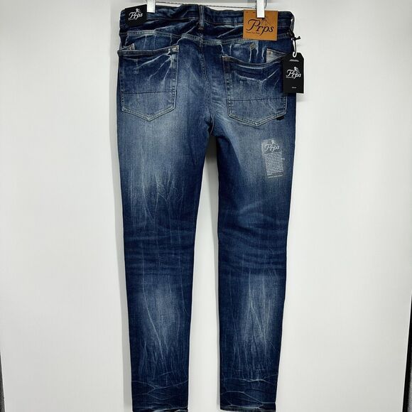 Prps Windsor - Arabian Men’s Jeans Tapered Stretch Skinny Fit Size 34 - Picture 8 of 10